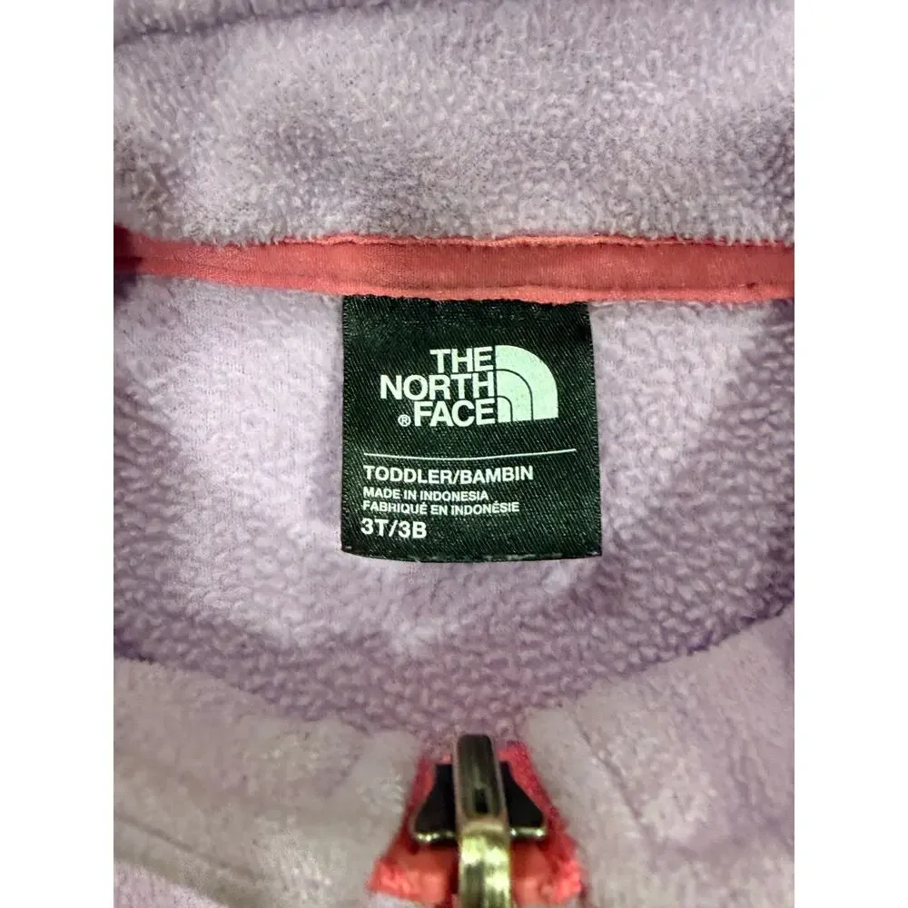 The North Face Toddler Girl 3T Purple Full Zip Fleece Jacket